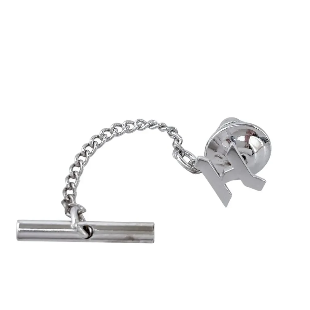 Vintage Sterling Silver 925 Personalized H Tie Tack Pin